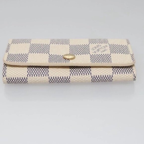 LOUIS VUITTON Damier Azur Multi Cles 4 Key Case N60020 LV Auth BD247 - Picture 10 of 16